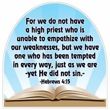 Hebrews 4:15 Corrugated Plastic Shaped Yard Sign -  picture