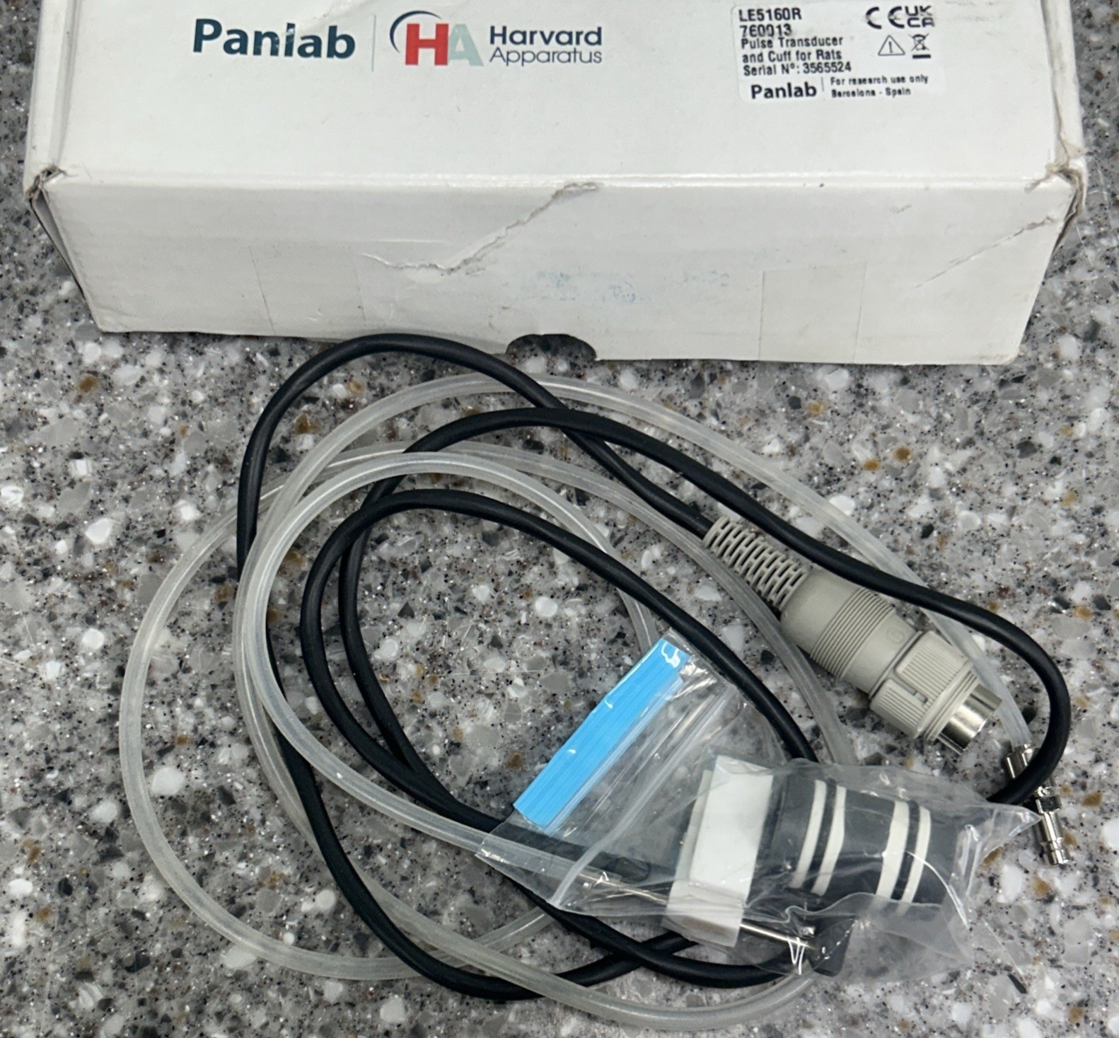 Panlab Harvard Apparatus LE5190R Pulse Transducer And Cuff for Rats