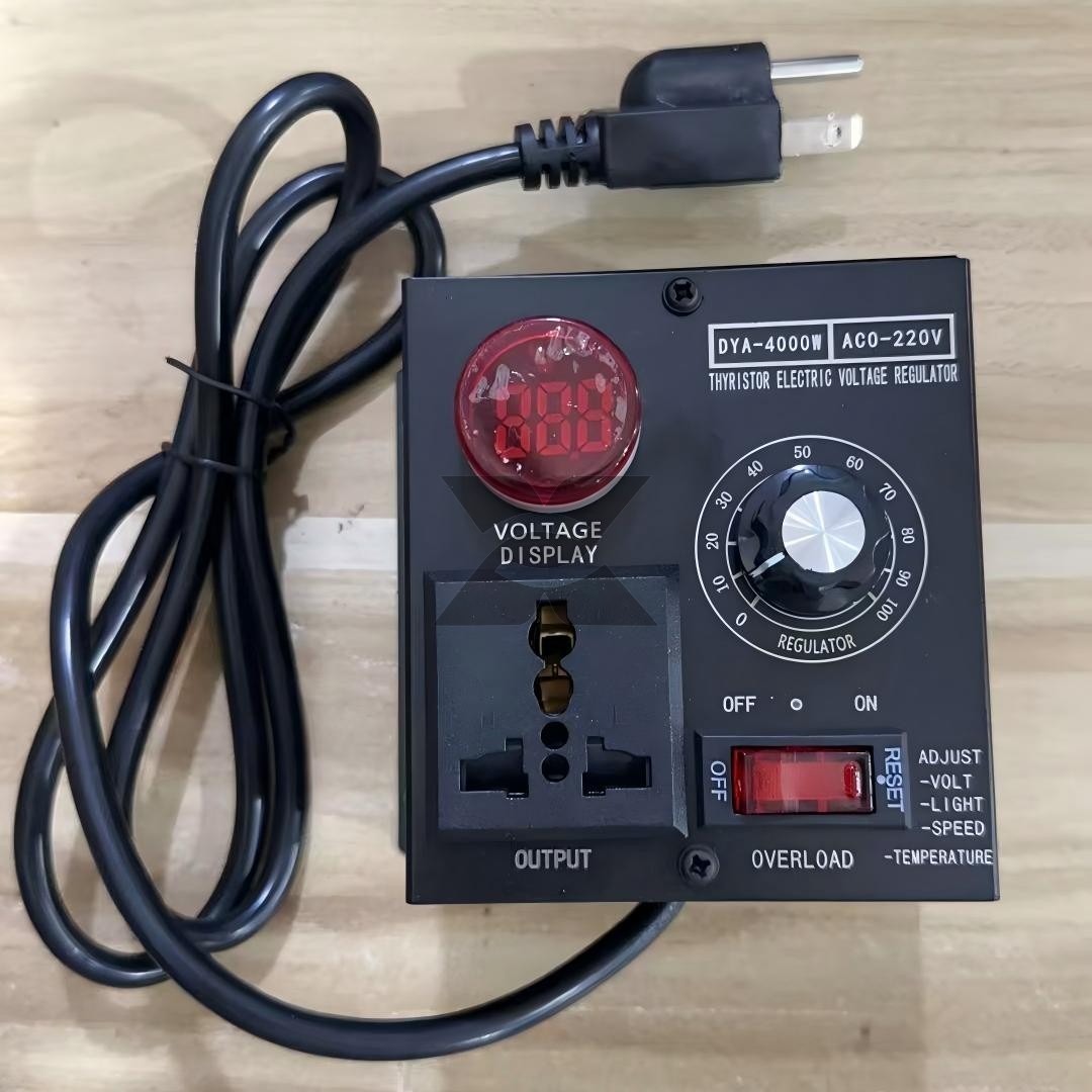 SCR Voltage Regulator Dimmer 4000W AC120V-220V Motor Speed Controller SCR Voltage Regulator Dimmer 4000W AC120V-220V Motor Speed Controller