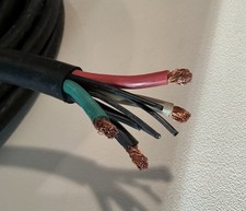 6/4 Gauge Copper SOOW, Rubber Coated, 25 FEET, 6 Gauge, 4 Conductor, 600V picture