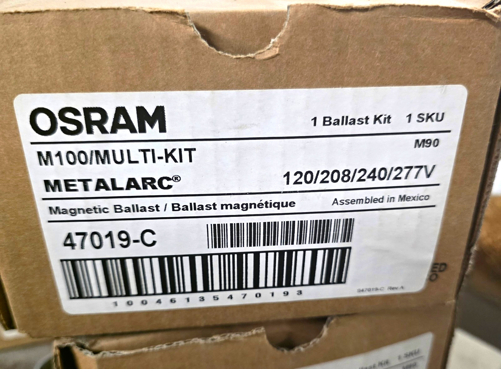 OSRAM METALARC M100/MULTI-KIT Magnetic Ballast Kit 120/208/240/277V 47019-C