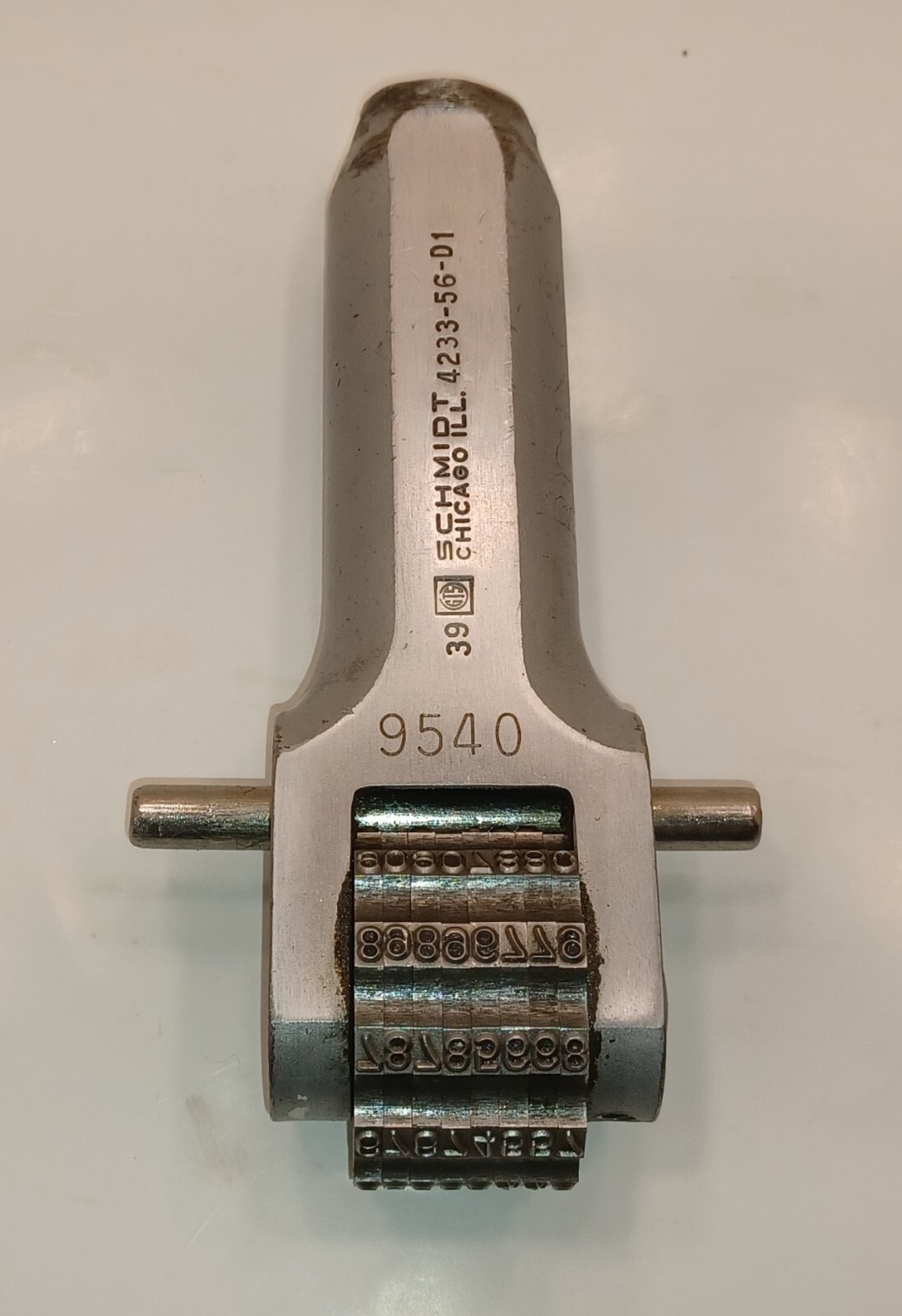 Geo T. Schmidt Manual Numbering Head Wheel Stamp, 8 Number, 1/8\ Geo T. Schmidt Manual Numbering Head Wheel Stamp, 8 Number, 1/8\