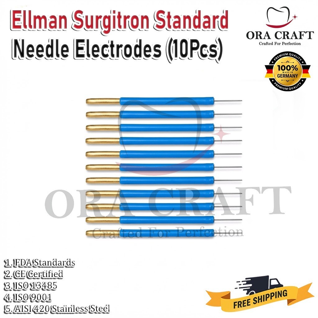 10 Pcs Ellman Surgitron Standard Needle Electrodes Reusable Cautery Tips 10 Pcs Ellman Surgitron Standard Needle Electrodes Reusable Cautery Tips