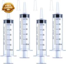 4 Pack 60Ml Large Syringe for Liquid with Tip Ca  Plastic Liquid Syringes picture