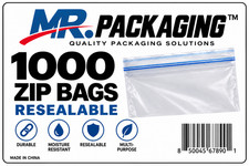 1000 Clear Resealable Zip Bags 4x6 2 Mil Plastic Bags MR. PACKAGING TM picture