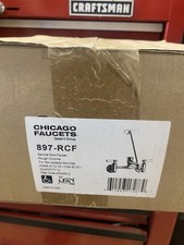 Wall Mounted Chicago Faucets 897-CRCF Service / Utility Sink Faucet Rough Chrome picture