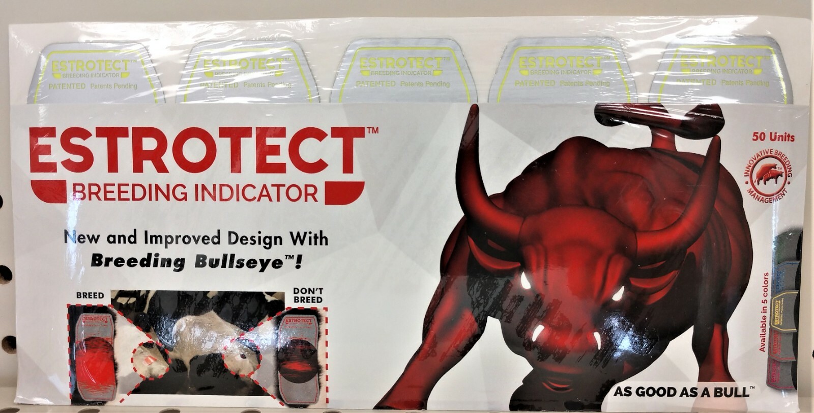 Estrotect Heat Estrus Detector Patches 50ct Yellow AI Breeding Cattle EstroAlert Estrotect Heat Estrus Detector Patches 50ct Yellow AI Breeding Cattle EstroAlert