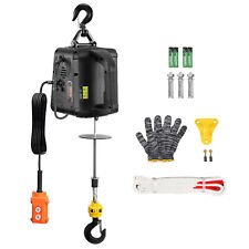 VEVOR 2-in-1 Portable Electric Hoist Power Winch 1100 lbs Wired Remote Control picture