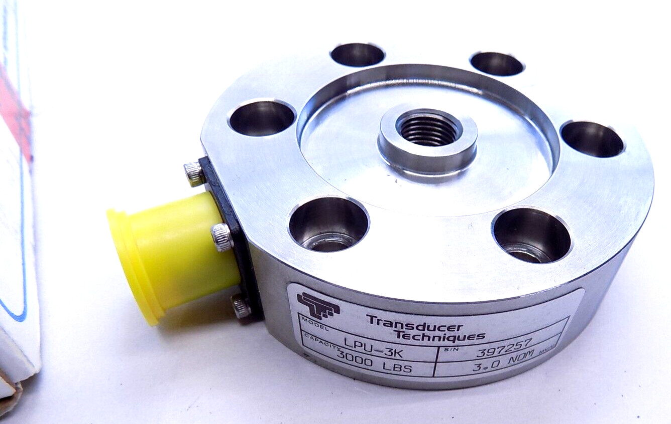 Unused Surplus Transducer Techniques LPU-3K Load Cell, 3000 LBS, 3.0 NOM