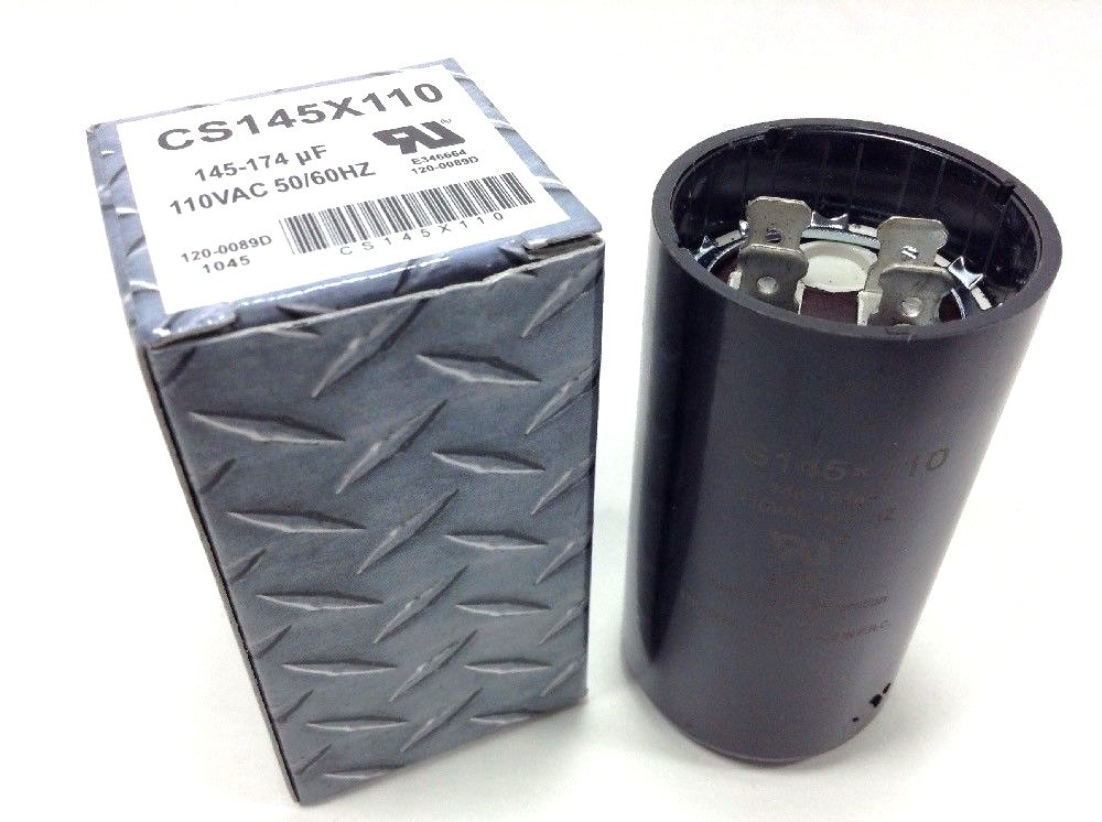 145-174 uf Start Capacitor 110 V 50/60 HZ HVAC Starting Cap Compressor CS145X110 145-174 uf Start Capacitor 110 V 50/60 HZ HVAC Starting Cap Compressor CS145X110