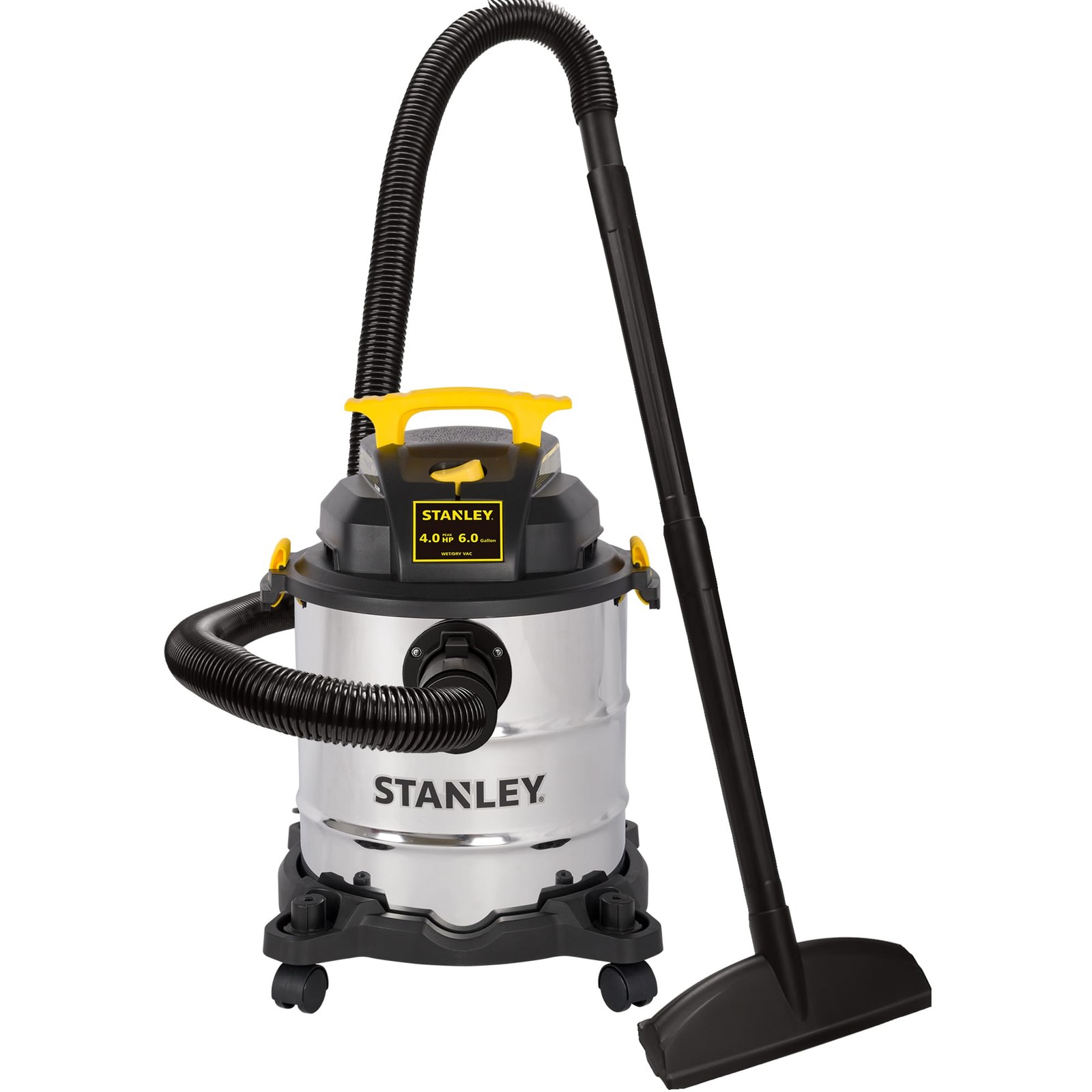 Wet Dry Vacuum 6 Gallon 4.0 HP Stainless Steel Tank STANLEY SL18116 Wet Dry Wet Dry Vacuum 6 Gallon 4.0 HP Stainless Steel Tank STANLEY SL18116 Wet Dry