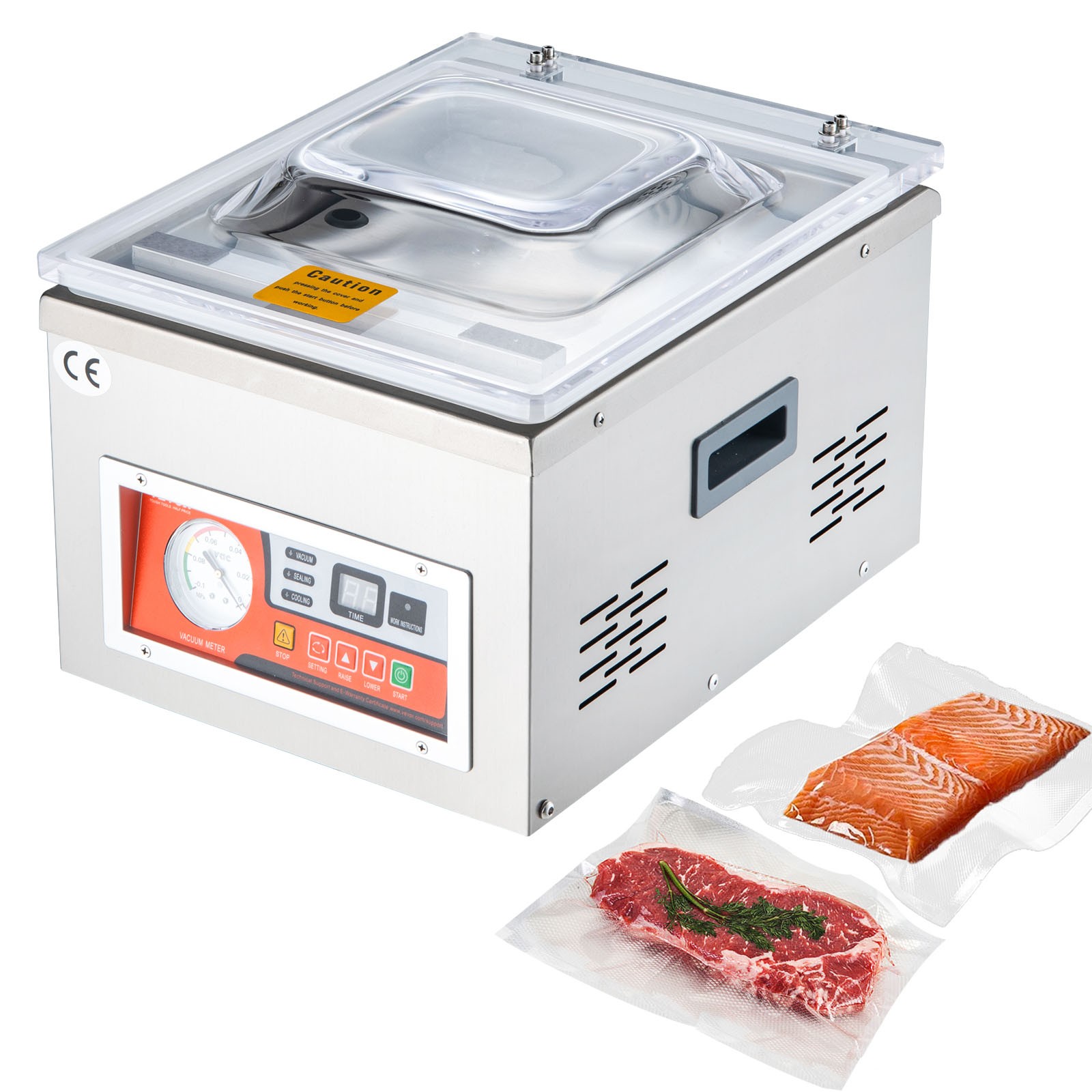 VEVOR Chamber Vacuum Sealer Commercial Vacuum Sealing Bag Packing Machine 260W