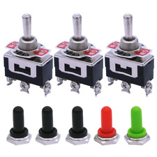 3Pcs Momentary Toggle Switch SPDT On/Off/On 3 Pin 3 Position 3 Way To.. picture