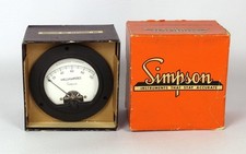 Vintage Simpson Model 55 0-100 AC Milliamps Cat No 5410 Ammeter Panel Meter NOS picture