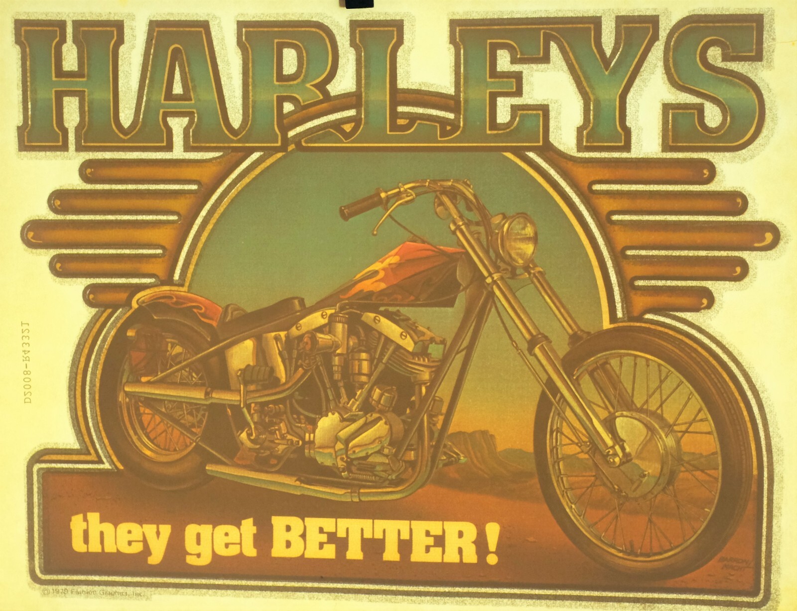 Authentic VINTAGE Harleys They Get Better Heat Transfer Iron On Authentic VINTAGE Harleys They Get Better Heat Transfer Iron On