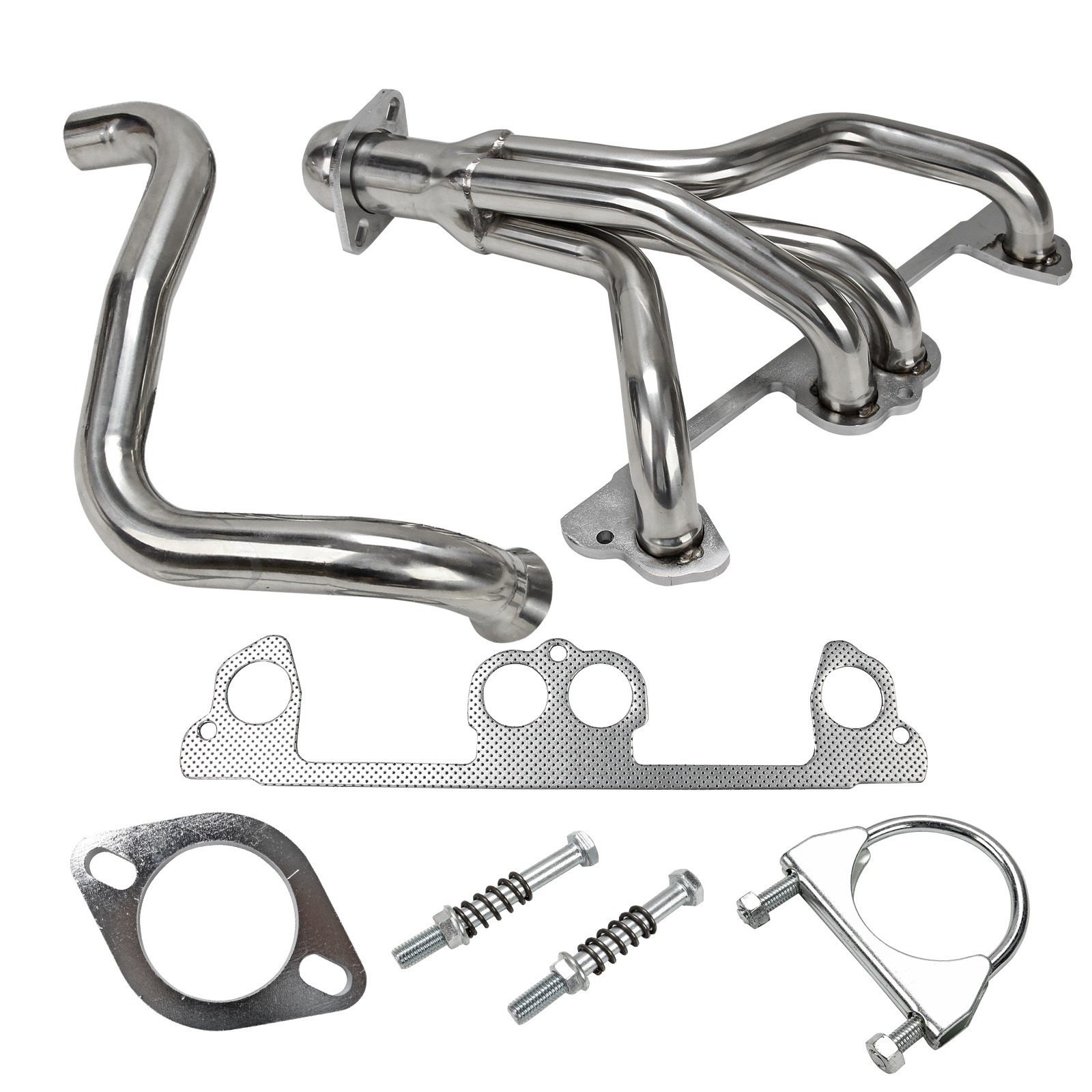Exhaust Manifold Header W Downpipe For Jeep Wrangler TJ 197-99 2.5 L43hMUXD Exhaust Manifold Header W Downpipe For Jeep Wrangler TJ 197-99 2.5 L43hMUXD