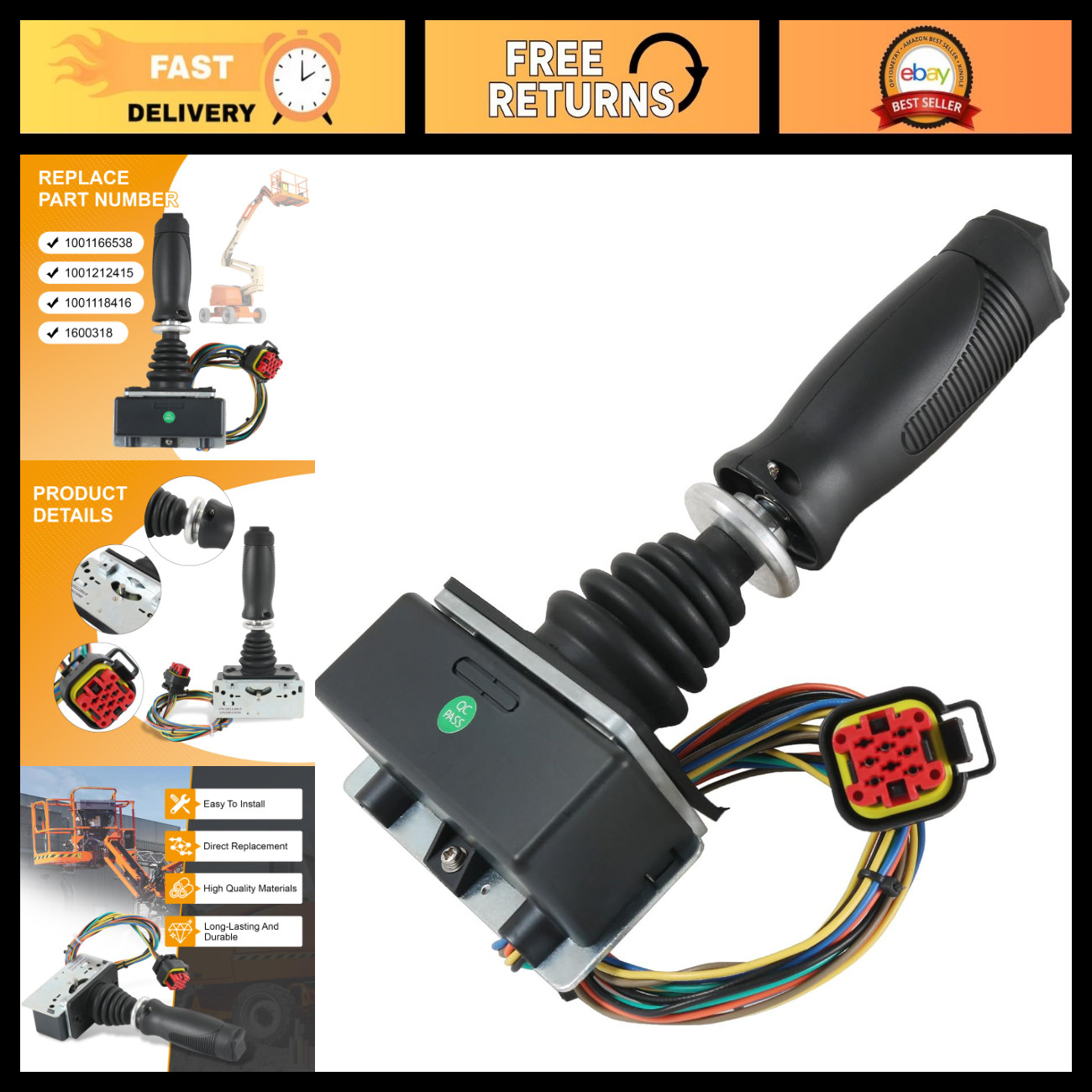Joystick Controller for JLG 400S 450A 450AJ 460SJ 600A - Heavy-Duty, Durable, Pr Joystick Controller for JLG 400S 450A 450AJ 460SJ 600A - Heavy-Duty, Durable, Pr