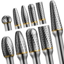 10Pcs Die Grinder Bits W/ 1/4