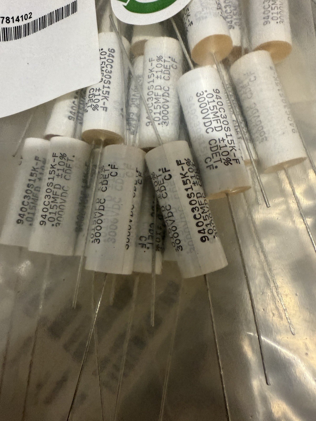 Cornell Dubilier Power Film Capacitor 940C30S15K-F NEW QTY 300 PCS Cornell Dubilier Power Film Capacitor 940C30S15K-F NEW QTY 300 PCS