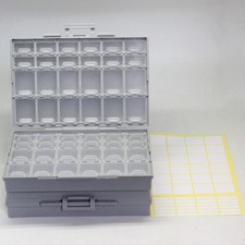 AideTek 2pcs BOXALL48 Enclosure box SMD SMT 0805 0603 0402 components storage picture