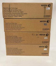 4 OEM Xerox C550,560,570,C60,C70 Drums 013R00663, 013R00664 (1 Black, 3 Color) picture