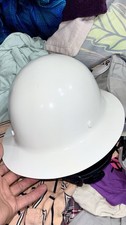 MSA Skullguard Full Brim White Safety Hardhat w/ Fast-Trac III Suspension-NEW picture