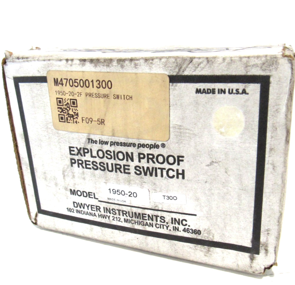 NEW DWYER 1950-20-2F PRESSURE SWITCH 1950202F NEW DWYER 1950-20-2F PRESSURE SWITCH 1950202F