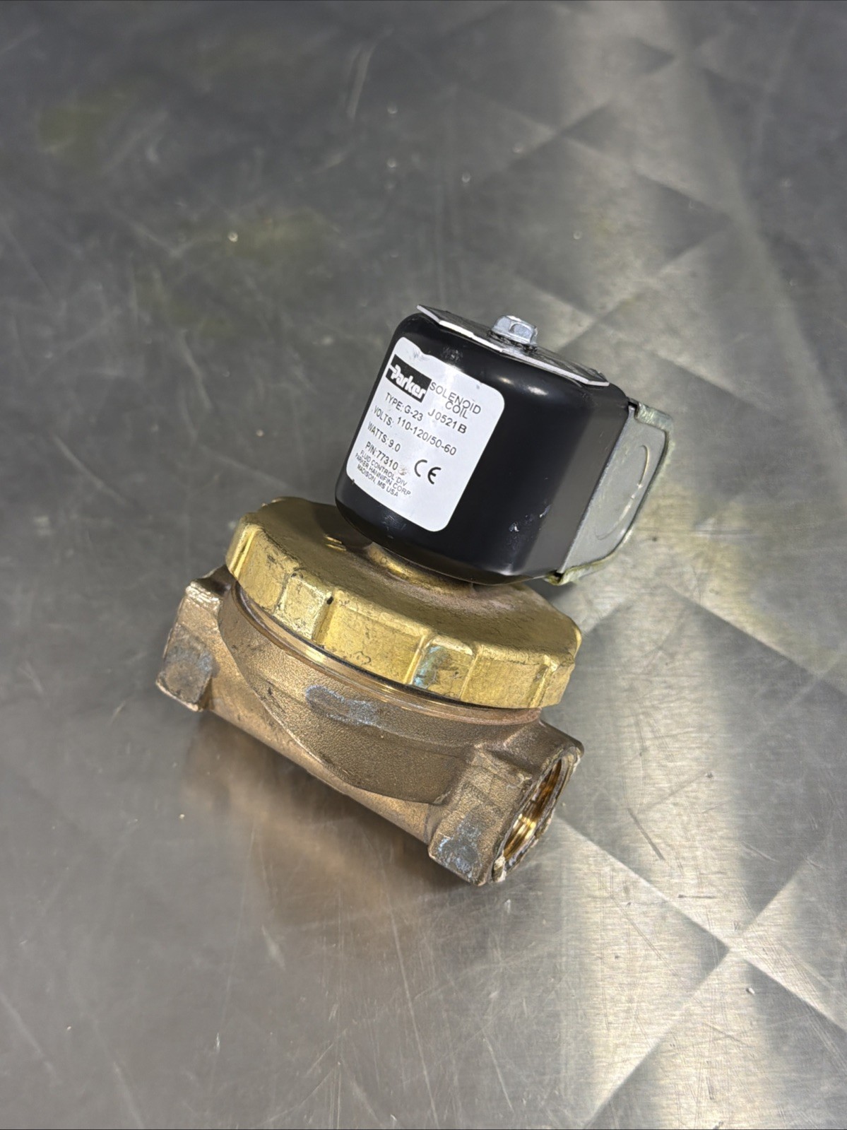 Parker GP600 G-23 77310 Brass Solenoid Valve 120V 9W Sukup Grain Dryer USA Parker GP600 G-23 77310 Brass Solenoid Valve 120V 9W Sukup Grain Dryer USA