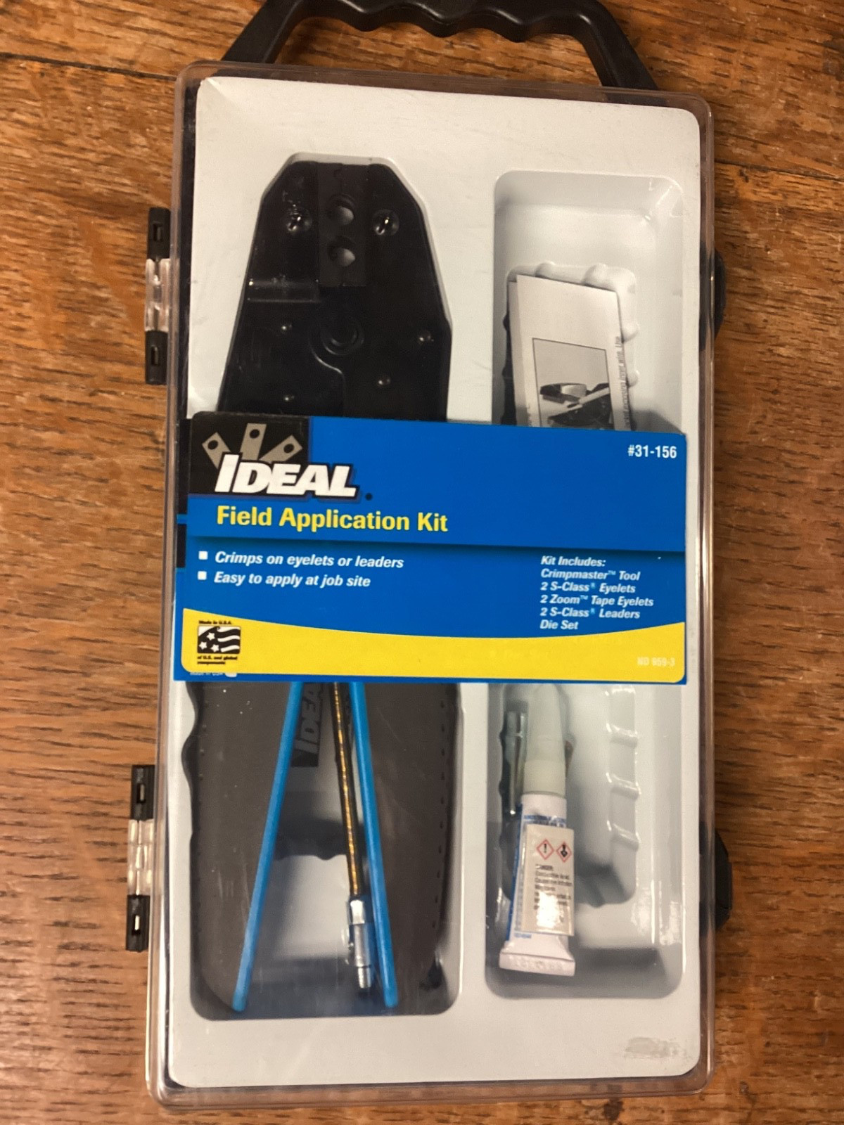 Ideal S-Class Fiberglass Fish Tape Field Application Repair Kit  Brand new.