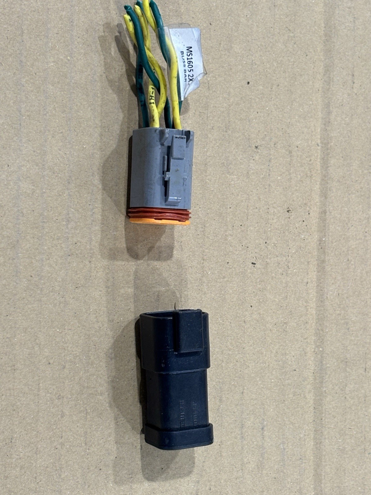 Deutsch Buss Bar DT04-6P-EP14 With DT06-6S Connector With 1.5” Pigtail Wires Deutsch Buss Bar DT04-6P-EP14 With DT06-6S Connector With 1.5” Pigtail Wires