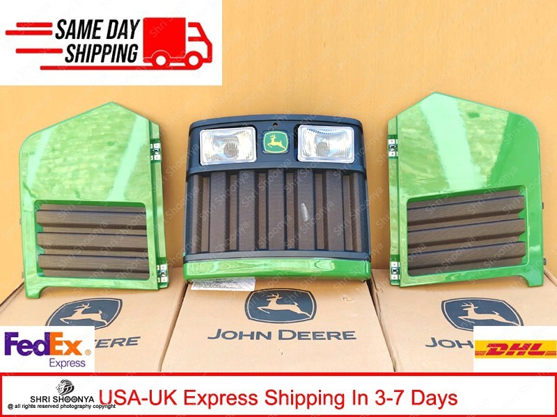 Fits John Deere Genuine Grill+Side Screen+Headlight RE209912+RE177477+RE177478 Fits John Deere Genuine Grill+Side Screen+Headlight RE209912+RE177477+RE177478