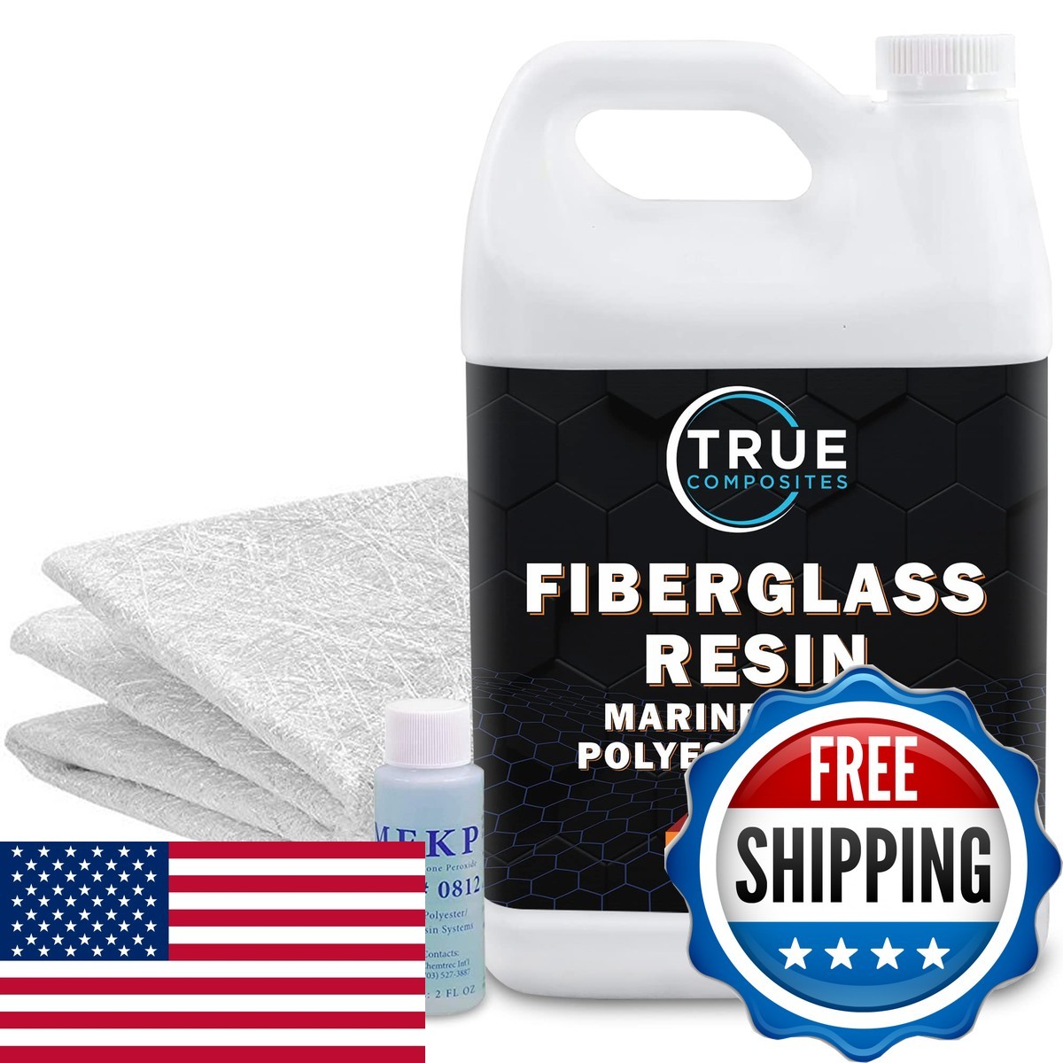 True Composites Fiberglass Repair Kit, 1.5 oz Mat 50\ True Composites Fiberglass Repair Kit, 1.5 oz Mat 50\