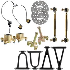 Front A-Arm Suspension Kit with Steering Knuckle Hubs Brake Caliper picture