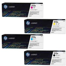 HP 312A 4-Color Toner Set (Black/Cyan/Magenta/Yellow) – OEM – Fast US Shipping picture