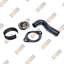 THERMOSTAT KIT WITH HOSE CONTINENTAL TELEDYNE 4 CYL FLAT HEAD F163 F162 picture