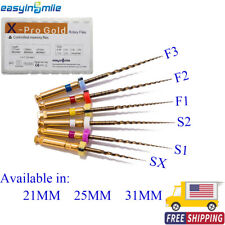 Easyinsmile 6Pcs Dental Endodontic Rotary Files X-Pro Gold Taper Niti File SX-F3 picture