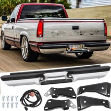 Rear Step Bumper Chrome for Chevy Silverado GMC Suburban 1988 2000 GM1101109 picture
