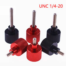 UNC Knurled Thumb Screw With Steps Hand Grip Knob Tighten Bolt 1/4-20 L= 6-60mm picture