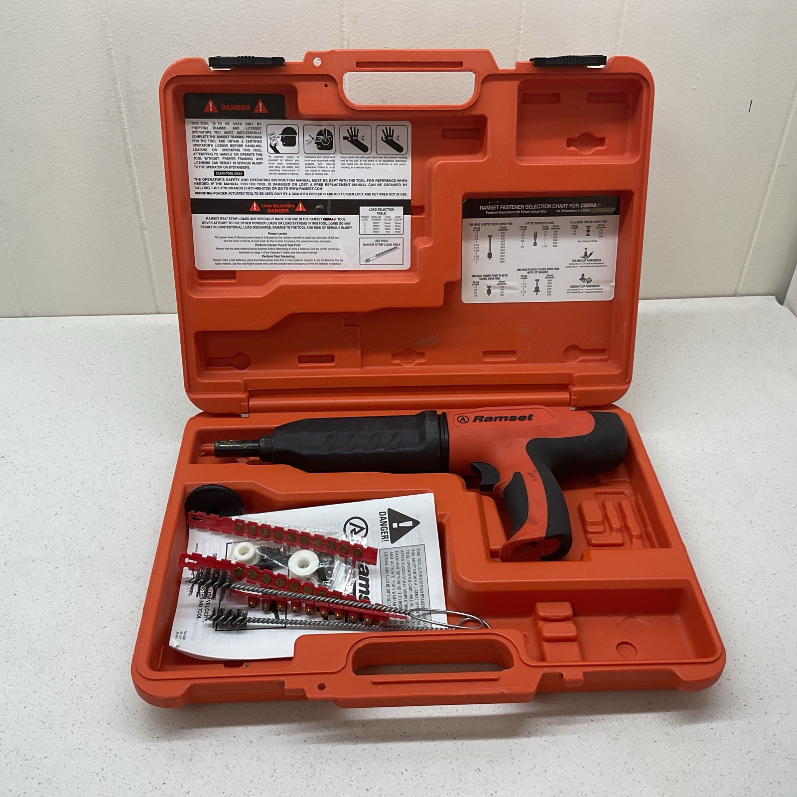 Ramset 16942 Cobra+ 0.27 Caliber Semi-Automatic Powder-Actuated Tool +WARRANTY Ramset 16942 Cobra+ 0.27 Caliber Semi-Automatic Powder-Actuated Tool +WARRANTY