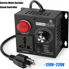 AC 120V~220V 4000W SCR Motor Speed Controller Volt Regulator Thermostat Dimmer picture