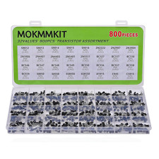 32 Values 800 Pieces Transistor Assortment Kit PNP NPN TO-92 picture