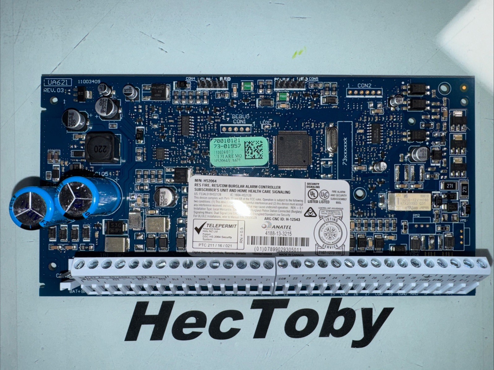 TYCO HS2064PCB Ver 1.31 ARGMO SECURITY CONTROL PANEL Burglar Health Care Alarm
