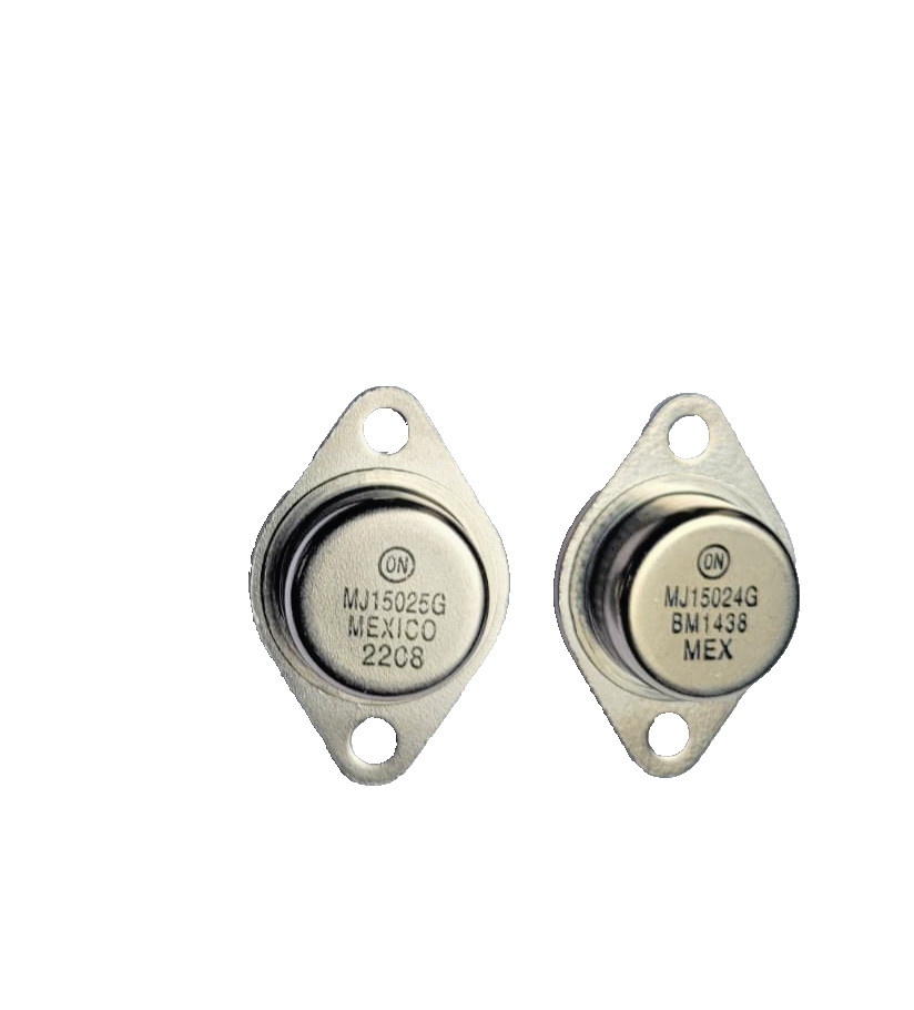 PAIR MJ15024G + MJ15025G TO-3P MJ15024 MJ15025 Silicon Power Transistors PAIR MJ15024G + MJ15025G TO-3P MJ15024 MJ15025 Silicon Power Transistors