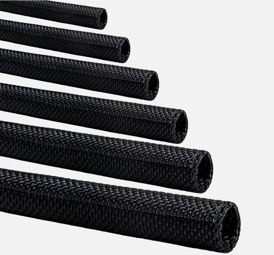 Braided Split-Sleeve Wire Loom for High-Temperature Automotive Harness Wrapping Braided Split-Sleeve Wire Loom for High-Temperature Automotive Harness Wrapping