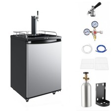 92/152/163L Beer Kegerator Draft Beer Dispenser Keg Refrigerator Single/Dual Tap picture