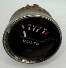 SMITHS Vintage Classic Car Volts Gauge 52mm Chrome Bezel Triumph MG picture