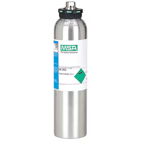 Msa Safety 10045035 Calibrationgas, Cylinder, 58L, 4Gasmixture