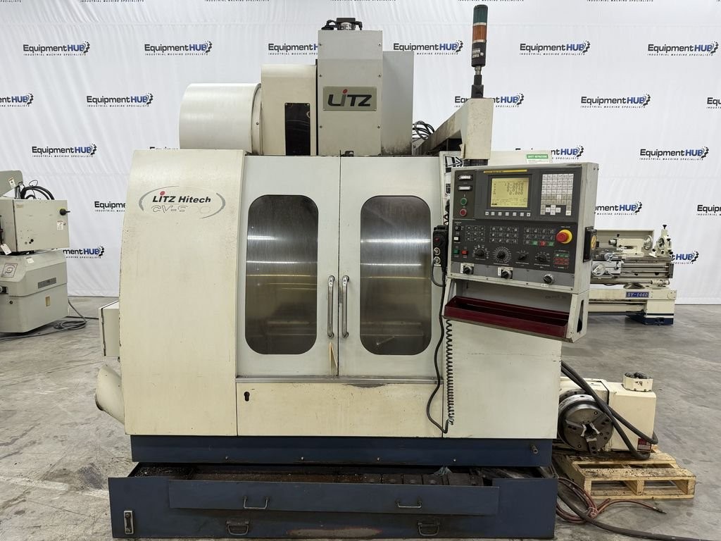 Litz Hitech CV-800 Vertical Machining Center w/ 4th Axis Rotary Table Litz Hitech CV-800 Vertical Machining Center w/ 4th Axis Rotary Table