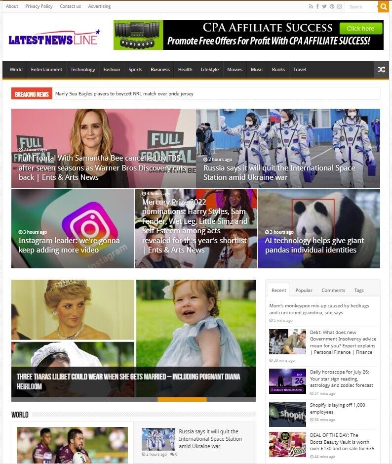 Fully Automated News Website WordPress for Sale - For AdSense, Amazon Ads