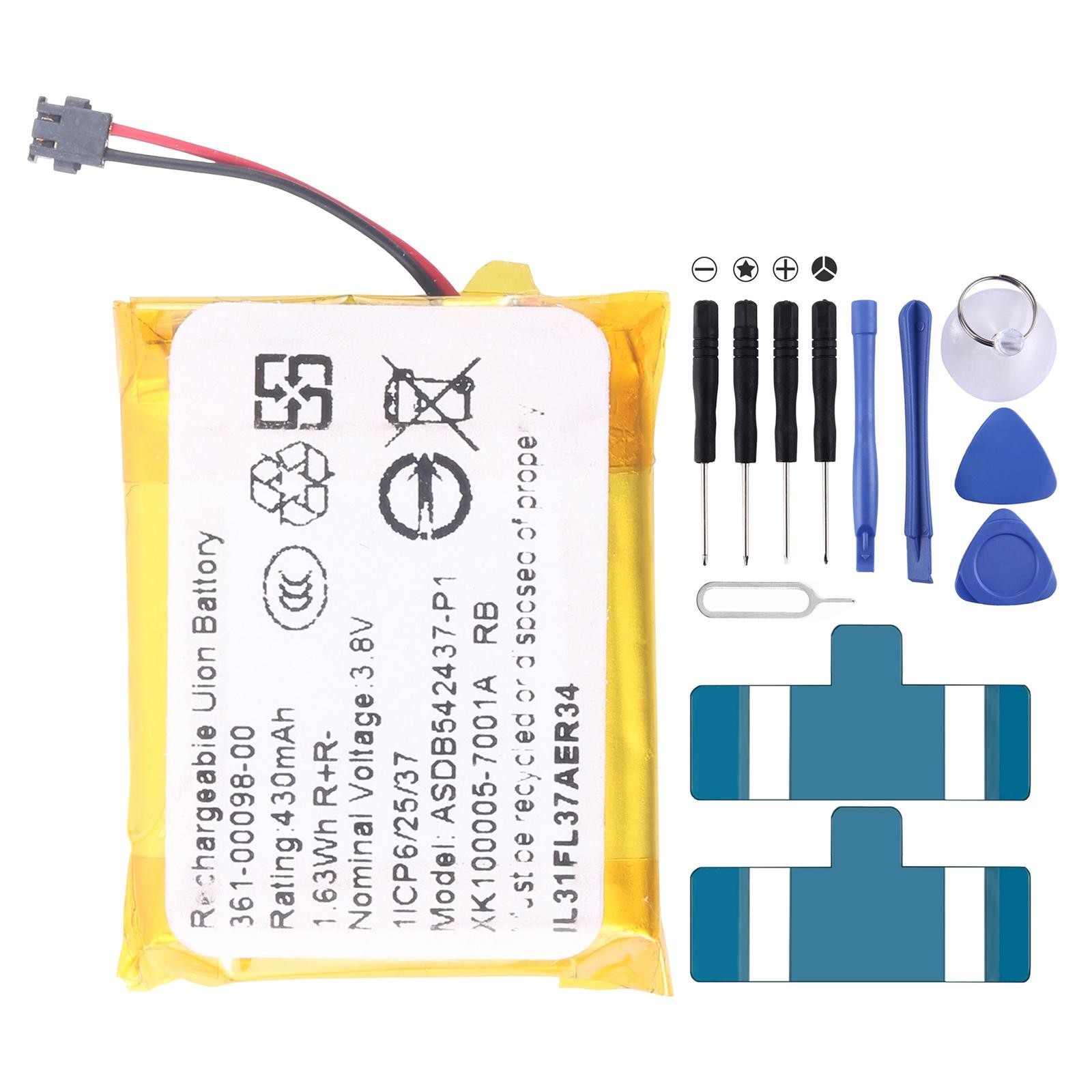 For Garmin Fenix 5X / 5X Plus 361-00098-00 500mAh Battery Replacement For Garmin Fenix 5X / 5X Plus 361-00098-00 500mAh Battery Replacement